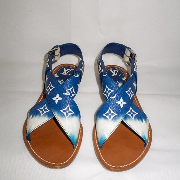 Louis Vuitton Monogram Escale Palma Flat Sandals (IT/EU 39, US 9) - Picture 2 of 12